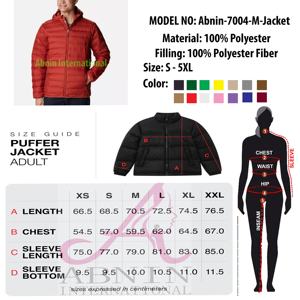 Offre spéciale, logo personnalisé, capuche coupe-vent longue pour l'hiver pour hommes, veste matelassée et chaude pour le printemps - Product Image 6