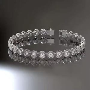 Bracelet tennis pour femme de haute qualité, nouvel arrivage, or 10 ct 14 ct, moissanite, diamant rond pour femme - Product Image 6