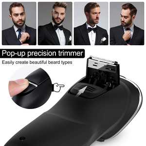 Afeitadora Eléctrica Impermeable con Lámina, Recargable por USB, de Diseño Alemán, Lavable, para Afeitar el Rostro y Recortar la Barba - Product Image 5