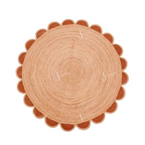 Customizable Rustic Handwoven 100% Natural Jute Fiber Hemp <b>Rug</b> Reversible Hand Braided Jute <b>Rugs</b> for Living Room - Product Image 3