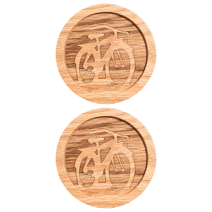 Posavasos decorativos de diseño simple para el hogar, Juego de 4 de té de madera de forma redondeada, proveedor al por mayor - Product Image 2
