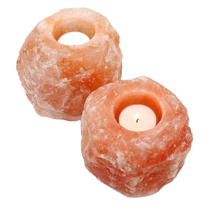 เชิงเทียนหินหิมาลัยสีชมพูสำหรับตกแต่งงานแต่งงาน - Product Image 6