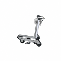 Chariot de manutention logistique à trois roues en aluminium robuste pour aéroport, outils OEM
