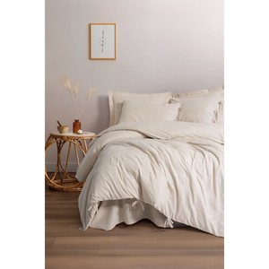 Esmira King Cotton Box Linen Double Duvet Cover <b>Set</b> 4-Piece Floral Woven Flannel Bedding Home Wedding Bedroom Thick <b>Comforter</b> - Product Image 1
