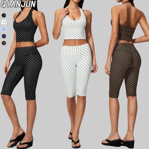 Wholesale New Women Slim Fit Yoga Workout 2 Piece Breathable Quick Dry Fitness Sports Wear High Stretch Yoga Set