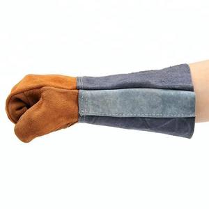 Best Quality Men's Cotton Canvas Work Gloves Wing <b>Thumb</b> Knit Wrist <b>Cuff</b> Natural Color General Purpose Welding Safety Wholesale - Product Image 6