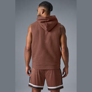 Vente en gros par sublimation Sweat à capuche décontracté sans manches pour hommes avec T-Shirt Sweats à capuche et sweat-shirts confortables - Product Image 2