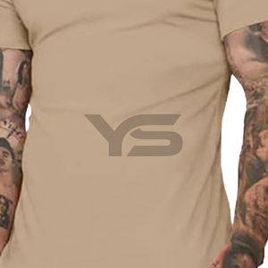 T-shirt d'entraînement unisexe pour hommes T-shirt de sport unisexe en tissu uni à séchage rapide 100% coton avec impression de logo personnalisé - Product Image 3