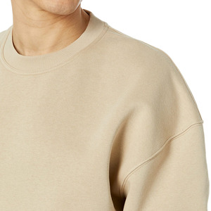 Elégant sweat-shirt en tissu de fitness doux pour hommes vêtements de sport basiques coton mélangé sweat-shirt respirant pour hommes - Product Image 5