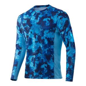 เสื้อผ้าปลา UPF 50 + สำหรับผู้ชายเสื้อตกปลาระเหิดป้องกันรังสียูวีลายพรางผ้าใบตกปลาฤดูหนาวกำหนดเองได้ - Product Image 5