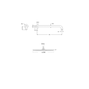 ชุดผสมน้ำฝักบัวแบบซ่อน 2 ทาง ทำจากสแตนเลส AISI 316 พร้อมแขนฝักบัวและหัวฝักบัว ดีไซน์โค้งมน ทนทานต่อการกัดกร่อนและตะกรัน - Product Image 4