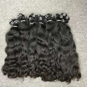 Extensions de cheveux vietnamiennes Remy vierges de haute qualité les plus vendues cuticule originale alignée Double trame à la machine blanchie crue - Product Image 4