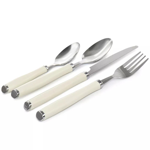 High Grade Stainless Steel <b>Vintage</b> <b>Cutlery</b> Knife Fork Spoon Silverware Flatware Set Rustic Finishing for Western Parties - Product Image 4