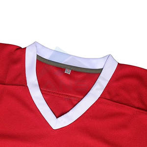 Maillot de hockey sur glace pour hommes, manches longues, à enfiler, en tissu polyester respirant - Product Image 4