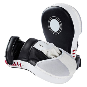 นวมเป้าซ้อมมวยหนัง PU สำหรับฝึกมวยไทย MMA แบบออกแบบโลโก้ได้ตามที่ต้องการ - Product Image 2