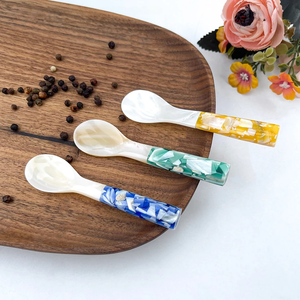 Handmade Pearl Inlay Spoon from Vietnam Premium <b>Shell</b> Utensil for Luxury Dining & Custom Hospitality Orders - Product Image 2