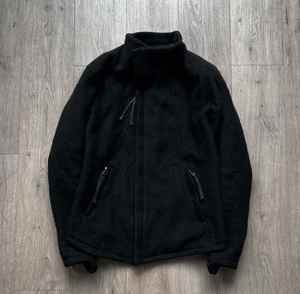 Suéter de lana con cremallera completa de punto personalizado para hombre Chaqueta de invierno de patrón sólido en Tallas grandes - Product Image 1