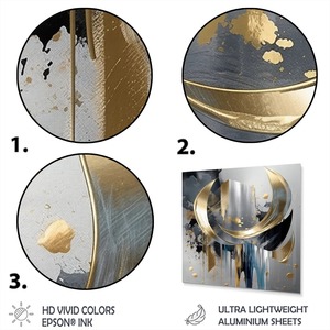 Decoración de pared de Metal hecha a mano artística para hogares modernos Escultura de hierro elegante Sala de estar Dormitorio Oficina Panel de pared - Product Image 4