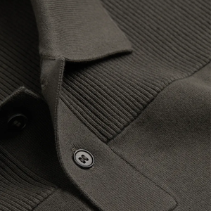 Camisa de Negocios de Verano, Nuevo Diseño, Logotipo Personalizado, Tejido Sólido de Secado Rápido, Manga Corta, Cuello Solapa, Bolsillo, para Hombre, Alta Calidad - Product Image 6