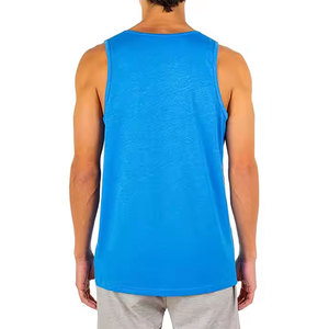 Vente en gros OEM Débardeur décontracté pour hommes-100% coton Vêtements de sport d'entraînement écologiques et respirants avec logo personnalisé - Product Image 2