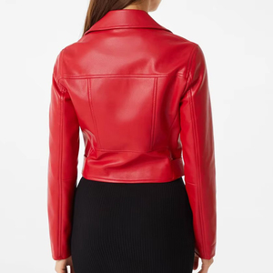 Bon marché Vestes en cuir pour femmes Nouvelle arrivée Vestes en cuir véritable personnalisées à la mode pour femmes - Product Image 3