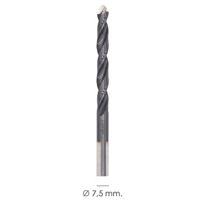 Broca Alpen HSS con testa in metallo Ø 7,50 mm. Tecnologia PEC con 3 fili di taglio - Product Image 3
