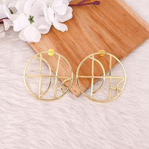 Wholesale Lot 25 Pairs <b>Yellow</b> Gold Plated Brass Unique Designer Stud Earring Handmade Jewelry Christmas Gifts Earrings - Product Image 5