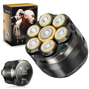 Afeitadora Eléctrica Profesional Recargable para Hombres Calvos, Kit de Afeitado en Seco/Húmedo Impermeable, Cuchilla Única para Cuero Cabelludo y Barba, IPX7 - Product Image 3