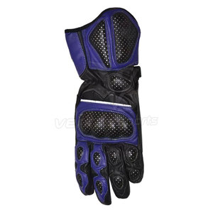 Nouveauté VERITAS SPORTS Gants de course en cuir de vache véritable, à doigts entiers, antidérapants, résistants à l'usure, pour moto 2026 - Product Image 4