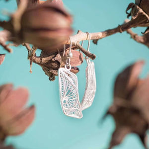 Best Selling High Grade Indian Jewelry Glittering Shine Filigree Dangle Stud <b>Earrings</b> Directly Supplied by the Manufacturer - Product Image 1