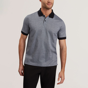 Polo d'entreprise pour homme de haute qualité avec logo personnalisé, uniforme uni brodé en coton et polyester, uniforme de sport - Product Image 1