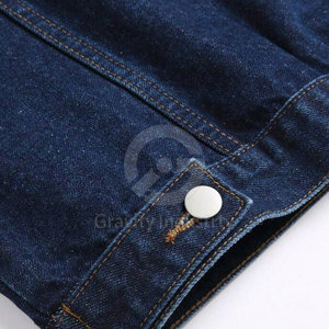 Veste en jean d'hiver respirante pour homme, 100% coton, matériau de haute qualité, logo frontal, best-seller pour adulte - Product Image 4