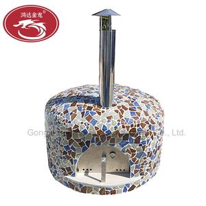 فرن بيتزا تجاري لنيران الخشب في إيطاليا فرن بيتزا جديد محمول للحدائق الخارجية من خشب الفسيفساء بيليه فرن بيتزا للبيع - Product Image 2