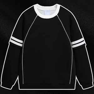 Vente en gros de sweats à capuche pour hommes sweats à double manche de haute qualité sweat raglan à manches longues - Product Image 5