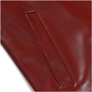 Veste en cuir ajustée pour hommes Vestes en cuir PU de qualité supérieure Veste d'hiver chaude et décontractée de haute qualité - Product Image 5