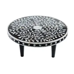 Most Popular Kiswah <b>Craft</b> Designer Bone Inlay Cake Serving Stand Resin Food Safe Eco-Friendly Customizable Color Shape Home - Product Image 1