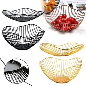 ชามลวดโลหะทำมือสำหรับจัดเก็บในห้องครัวดีไซน์สวยพร้อมผักตาข่าย - Product Image 4