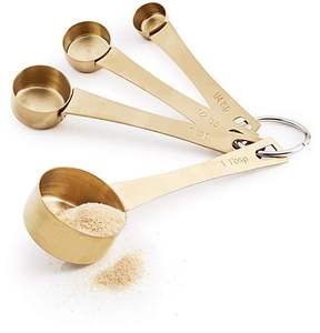 Ensemble de tasses à mesurer très vendu, 4 pièces, avec cuillère en acier inoxydable couleur cuivre pour la pâtisserie, le thé, le café, la cuisine - Product Image 6