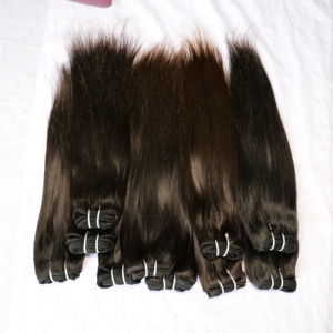 Precio al por mayor para Ombre Orange Bone Straight Raw Vietnamita Remy Hair Cutícula Alineada Virgin Hair Bundles Fabrica Cabello - Product Image 2