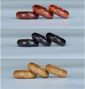 3 uds SHINE INDIA CRAFTS SIC-2344 clásico Simple pareja banda de boda de madera para hombres tamaño personalizado Color de madera Natural - Product Image 4