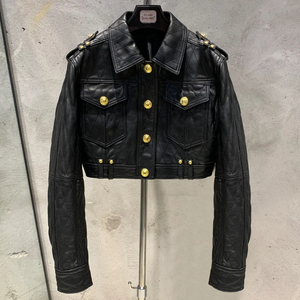 Fleece Leather Jackets <b>Women</b> <b>Winter</b> Warm Thickened <b>Coat</b> Female Vintage Loose Lapel Outwear Ladies Chic <b>Long</b> Sleeve Zipper Jacket - Product Image 1