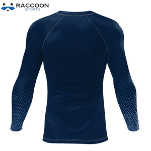 Maillot de compression à manches longues en polyester/spandex sublimé, séchage rapide, respirant, qualité supérieure, pour adultes, vente en gros - Product Image 4