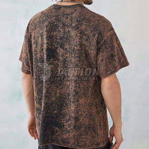Camiseta de algodón 100% con estampado de ajuste holgado de secado rápido para hombres, camisetas de lavado ácido de último diseño de alta calidad hechas en Pakistán - Product Image 6