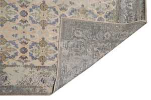 Alfombras modernas de lana de seda hechas a mano de lujo, diseño abstracto anudado a mano suave, tamaños personalizables, 5x8 colores vibrantes para oficina en casa - Product Image 6