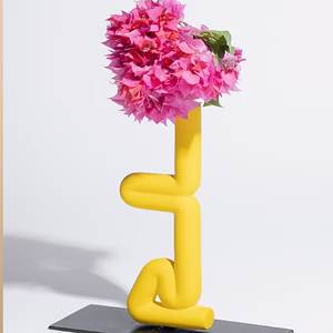 Florero de cerámica hecho a mano indio de lujo pintado, decoración del hogar, oficina y Hotel, diseño moderno, cerámica elegante, venta al por mayor - Product Image 5