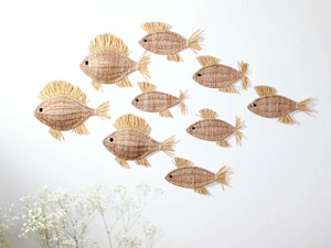 Decoración de pared de vivero, decoración de pared subacuática, decoración de pared marina, pez de pared de mimbre, pez de pared decorativo - Product Image 5