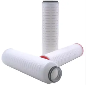 Pleated Membrane Filter Cartridge 10 Inch Aqua Filter Water Filter Cartridge For Industry