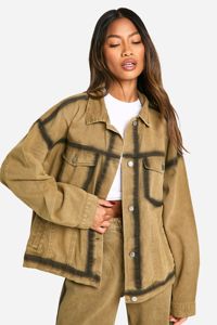 Vestes en jean d'hiver respirantes en tricot délavé à l'acide pour femmes grandes tailles, nouvelle collection, prix de gros - Product Image 4