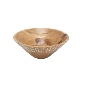 Bol à fruits de forme ronde en bois décoratif fait à la main pour ustensiles de cuisine de table bol à salade maison et hôtels nourriture et collations bols de service - Product Image 6