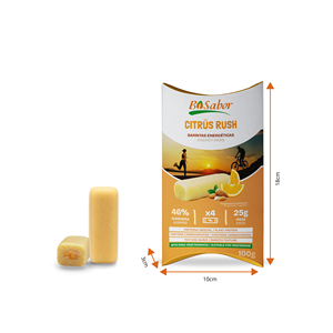 Barritas Saludables Citrus Rush Bisabor 4x25g (Paquete de 100g) Almendras Naturales con Relleno de Naranja, Sabor Dulce para Atletas - Product Image 2
